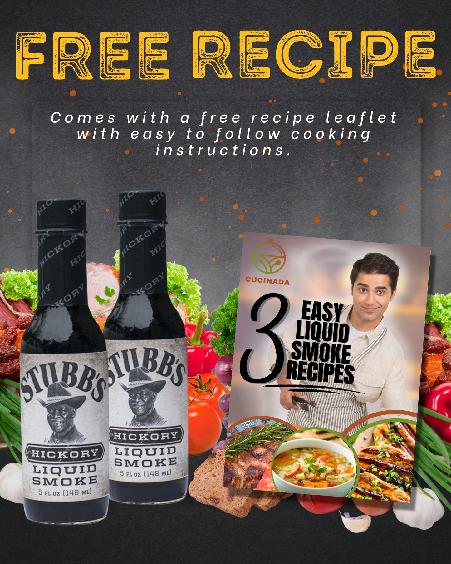 Stubb's Hickory Liquid Smoke with Recipe Leaflet 140 ml x 2