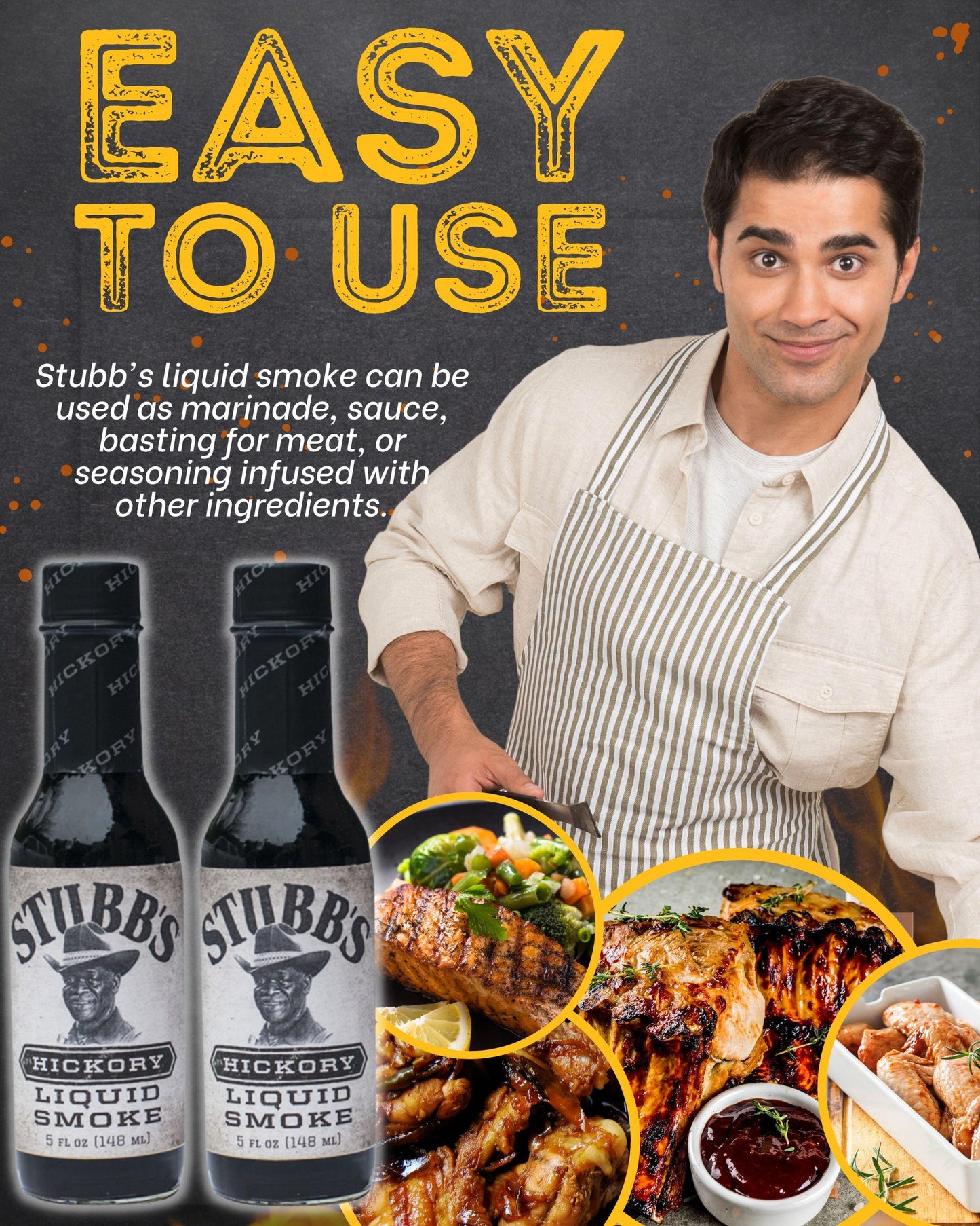 Stubb's Hickory Liquid Smoke with Recipe Leaflet 140 ml x 2