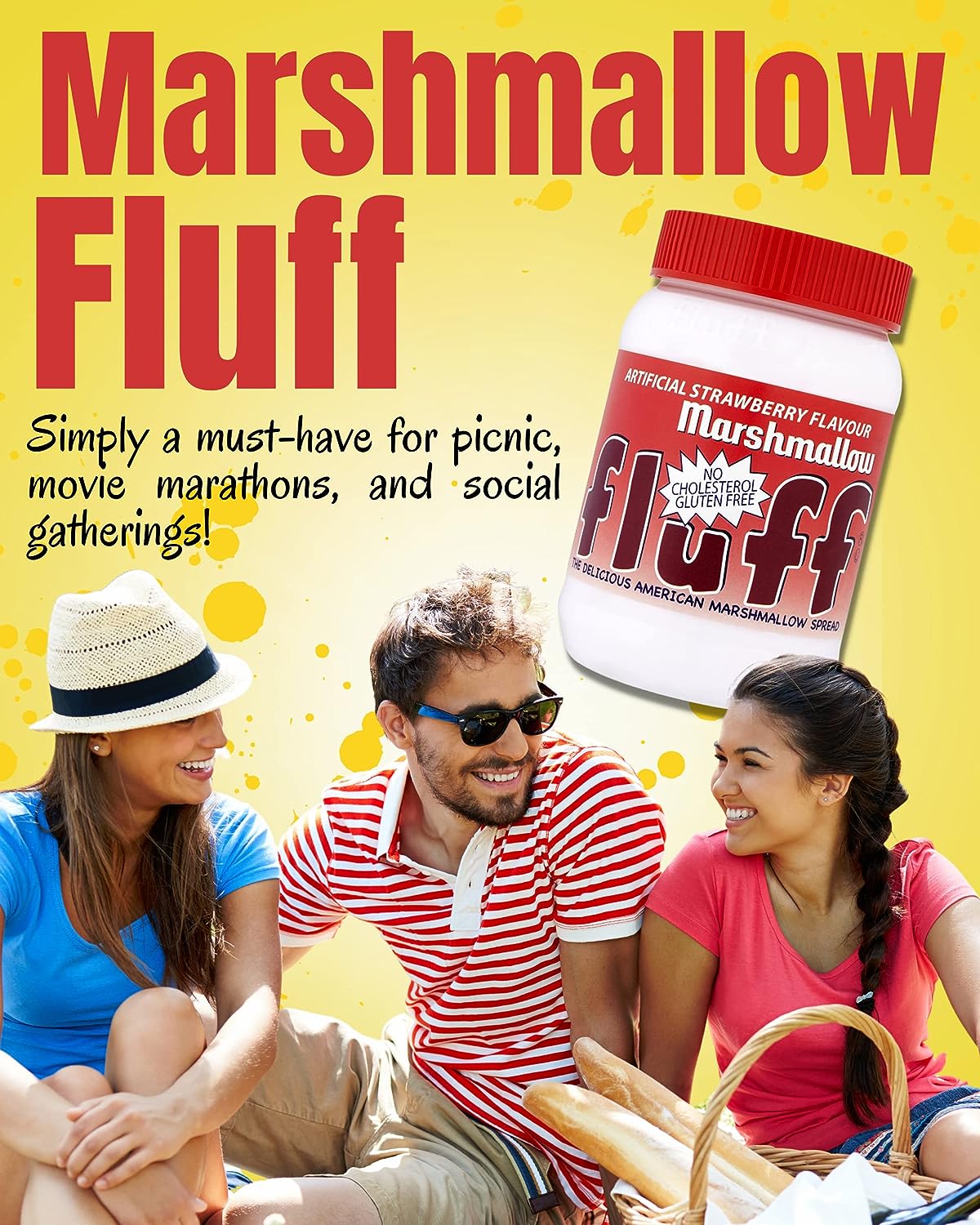 Marshmallow Fluff Strawberry 213 g x 3 with Card Recipe | Gluten-Free, Vegetarian-Friendly