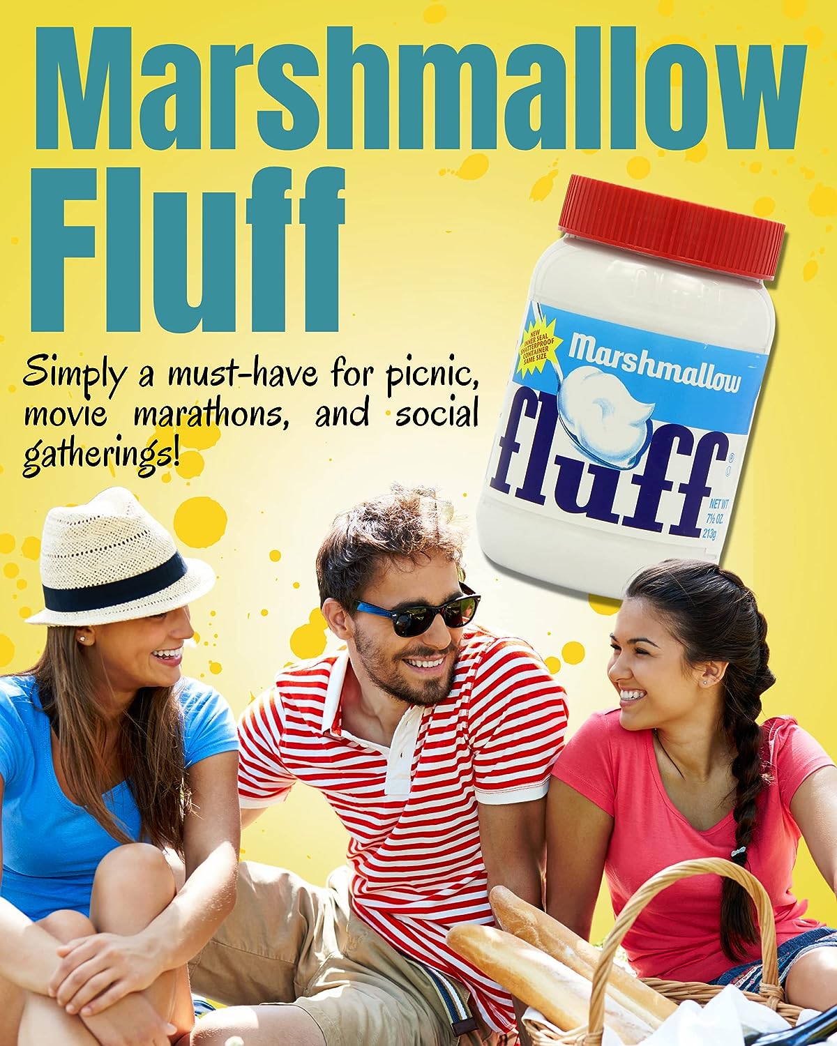 Marshmallow Fluff Original Vanilla 213 g x 3 with Card Recipe | Gluten-Free, Vegetarian-Friendly