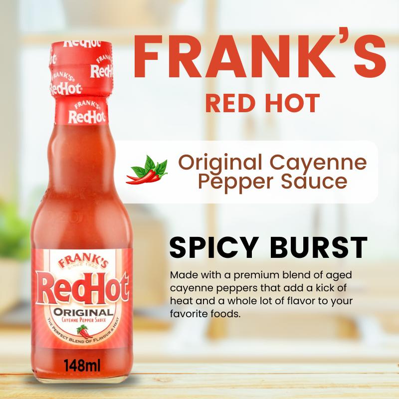 Frank's Red Hot Original Cayenne Pepper Sauce 148 ml x 6
