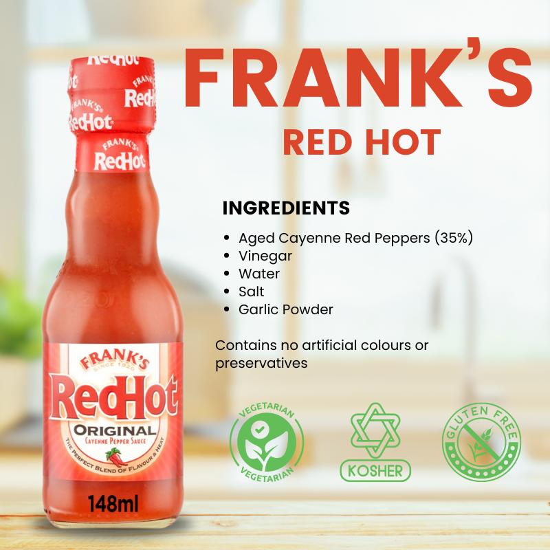 Frank's Red Hot Original Cayenne Pepper Sauce 148 ml x 6
