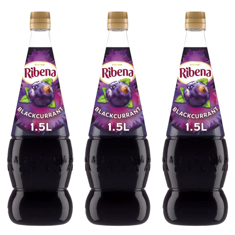Ribena Blackcurrant Squash 1.5 L x 3 | Rich in Vitamin C