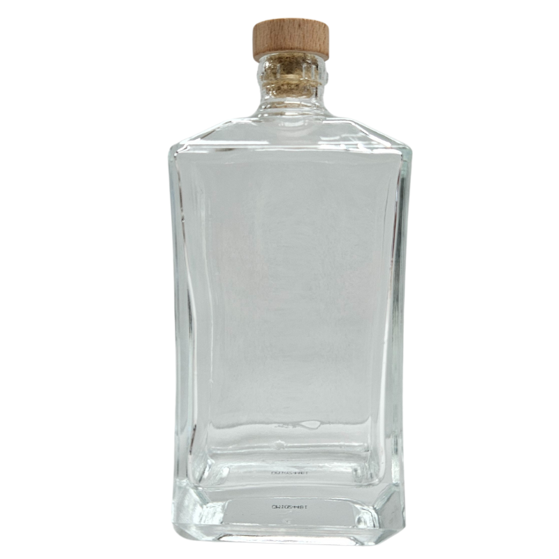 Glass Bottle with Cork Lid 500 ml (17.5 oz) | Ideal For Storage, Decor, Gifting