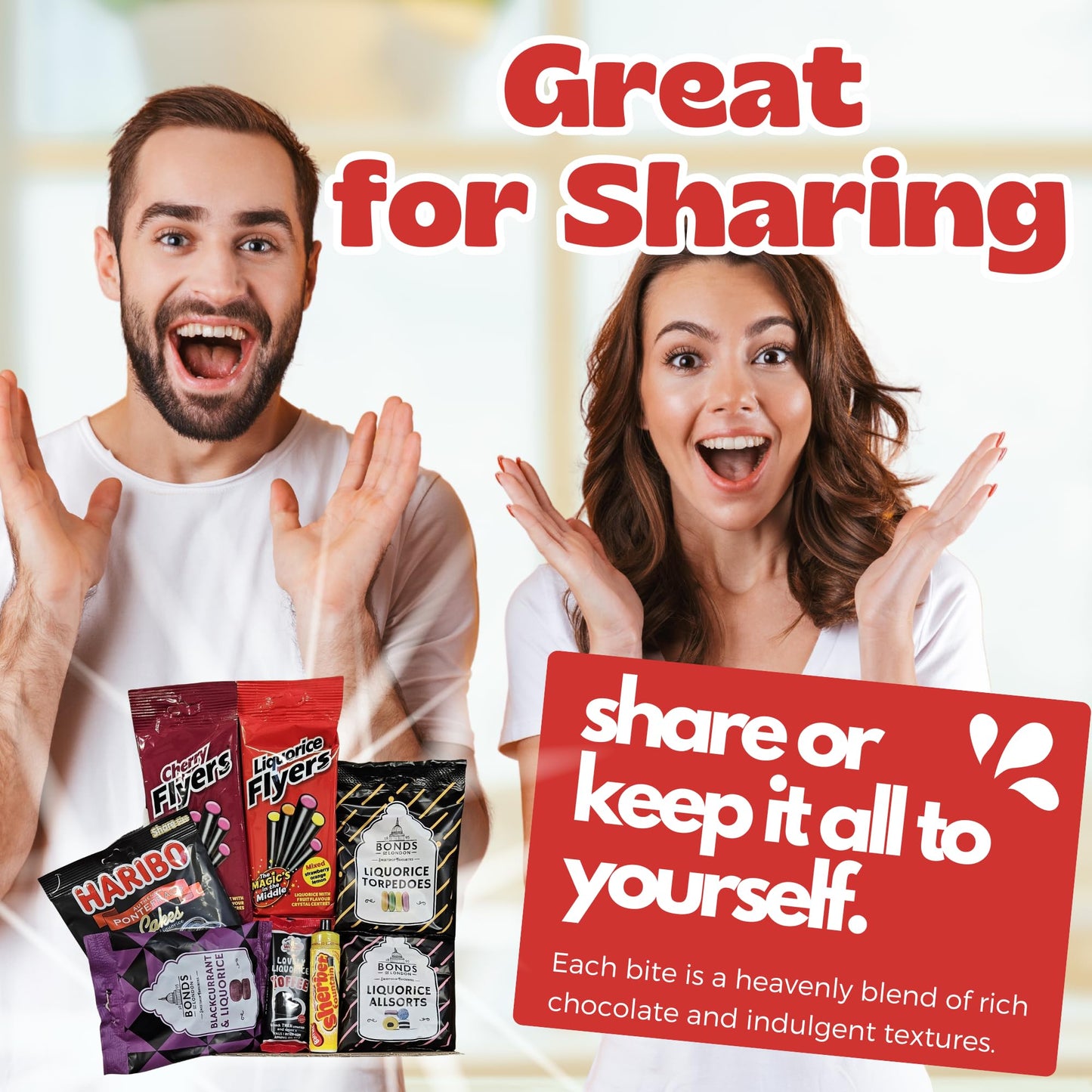 Liquorice Gift Set Hamper | Assorted Liquorice Allsorts, Flyers, Toffee & Retro Sweets | Birthdays, Christmas, Special Occasions