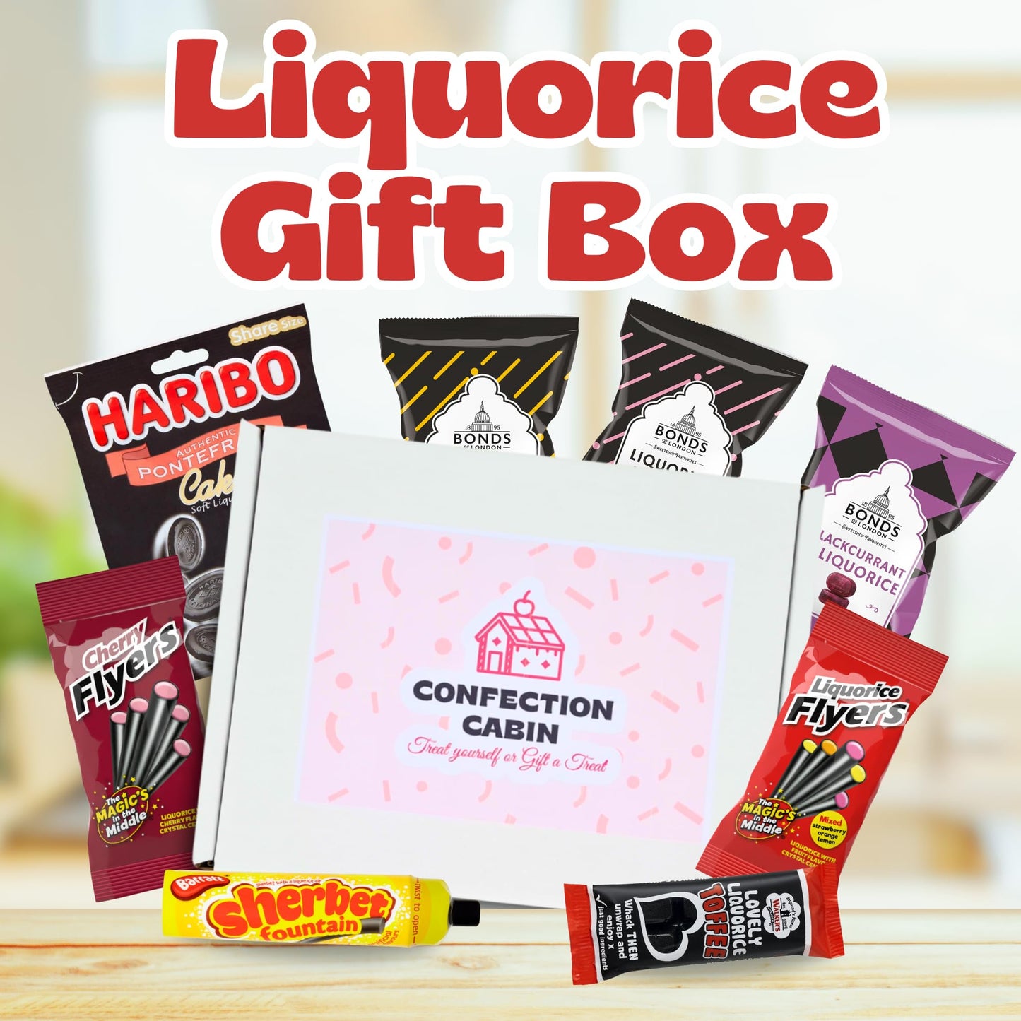 Liquorice Gift Set Hamper | Assorted Liquorice Allsorts, Flyers, Toffee & Retro Sweets | Birthdays, Christmas, Special Occasions