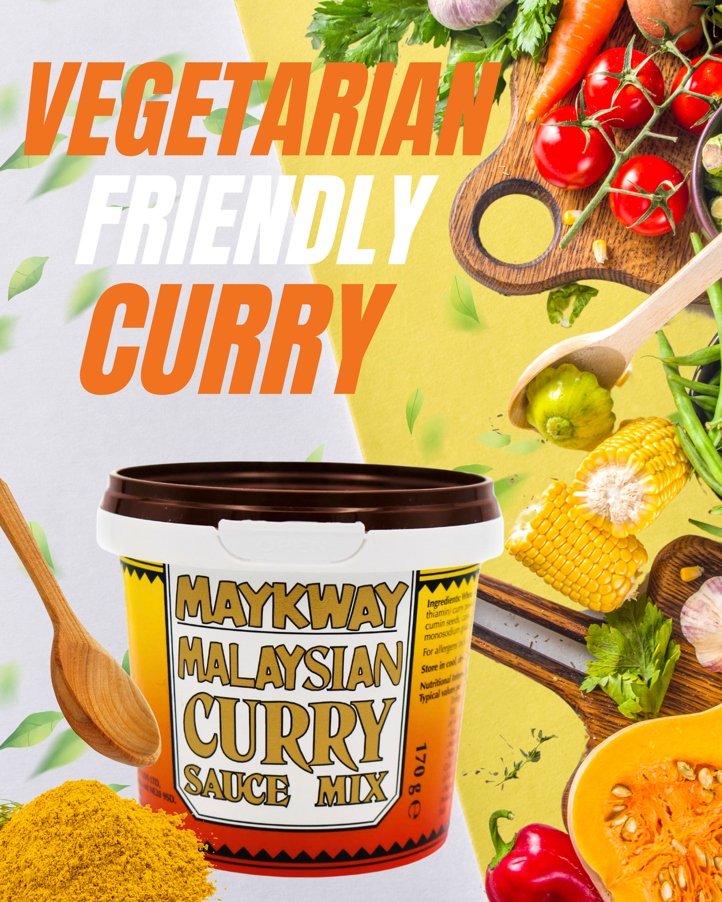 Maykway Curry Sauce Mix Malaysian (170 g x 3) with Curry Recipe Leaflet