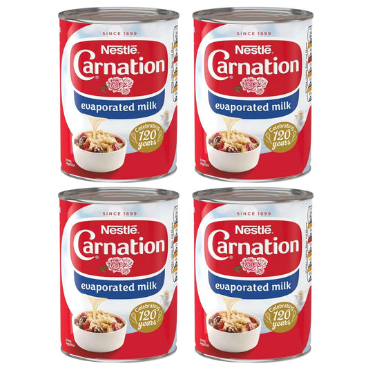 Carnation Evaporated Milk Bundle 410 g x 4 | No Added Sugar, Colors, or Preservatives