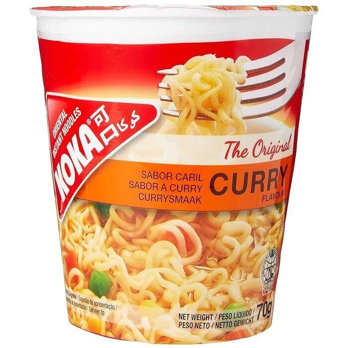 Koka Curry & Chicken Original Flavour Cup Noodles 70g x 12 | Quick, Instant, and Delicious On-the-Go Meals | Rich Chicken & Authentic Curry Flavours |