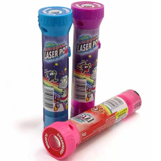 Unicorn Laser Fruit Flavour Lollipop Pack of 3