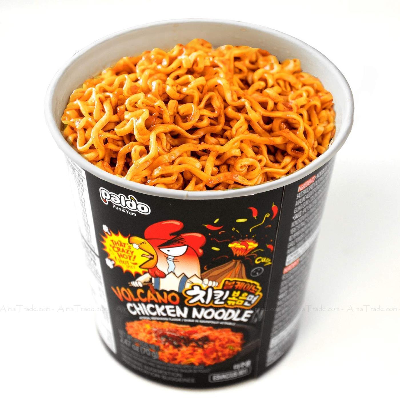 Paldo Volcano Spicy Chicken Noodle Cup 70 g x 12