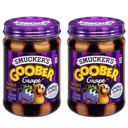 Smucker's Goober Peanut Butter & Grape 510 g x 2 | Gluten Free Kosher Pareve