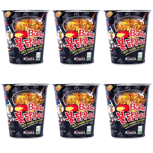 Samyang Buldak Hot Chicken Flavour Ramen 70 g x 6 | Spicy Korean Cup Noodles