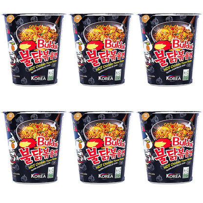 Samyang Buldak Hot Chicken Flavour Ramen 70 g x 6 | Spicy Korean Cup Noodles