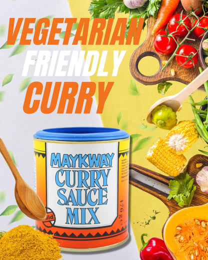 Maykway Curry Sauce Mix Mild (170 g x 3) with Curry Recipe Leaflet