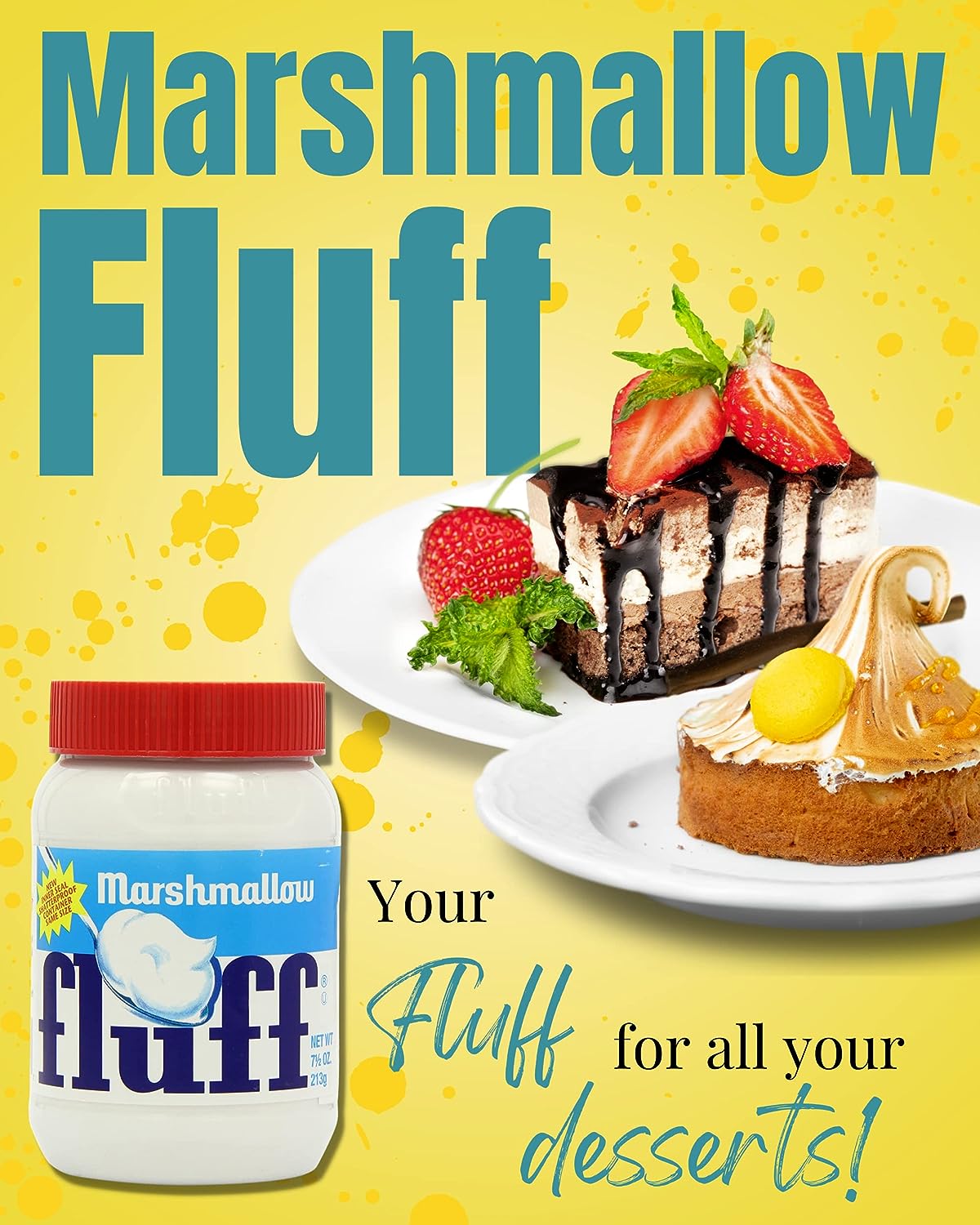 Marshmallow Fluff Original Vanilla 213 g x 3 with Card Recipe | Gluten-Free, Vegetarian-Friendly
