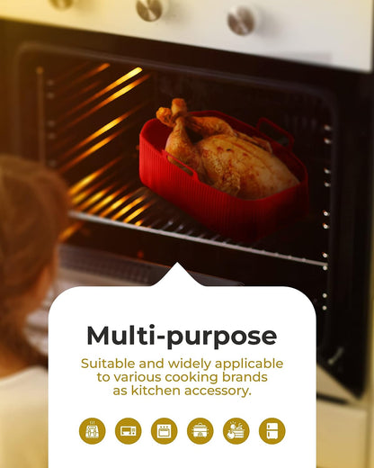 Silicone Air Fryer Liner (2 pcs) | Ninja Dual Air Fryer Accessories for AF300UK