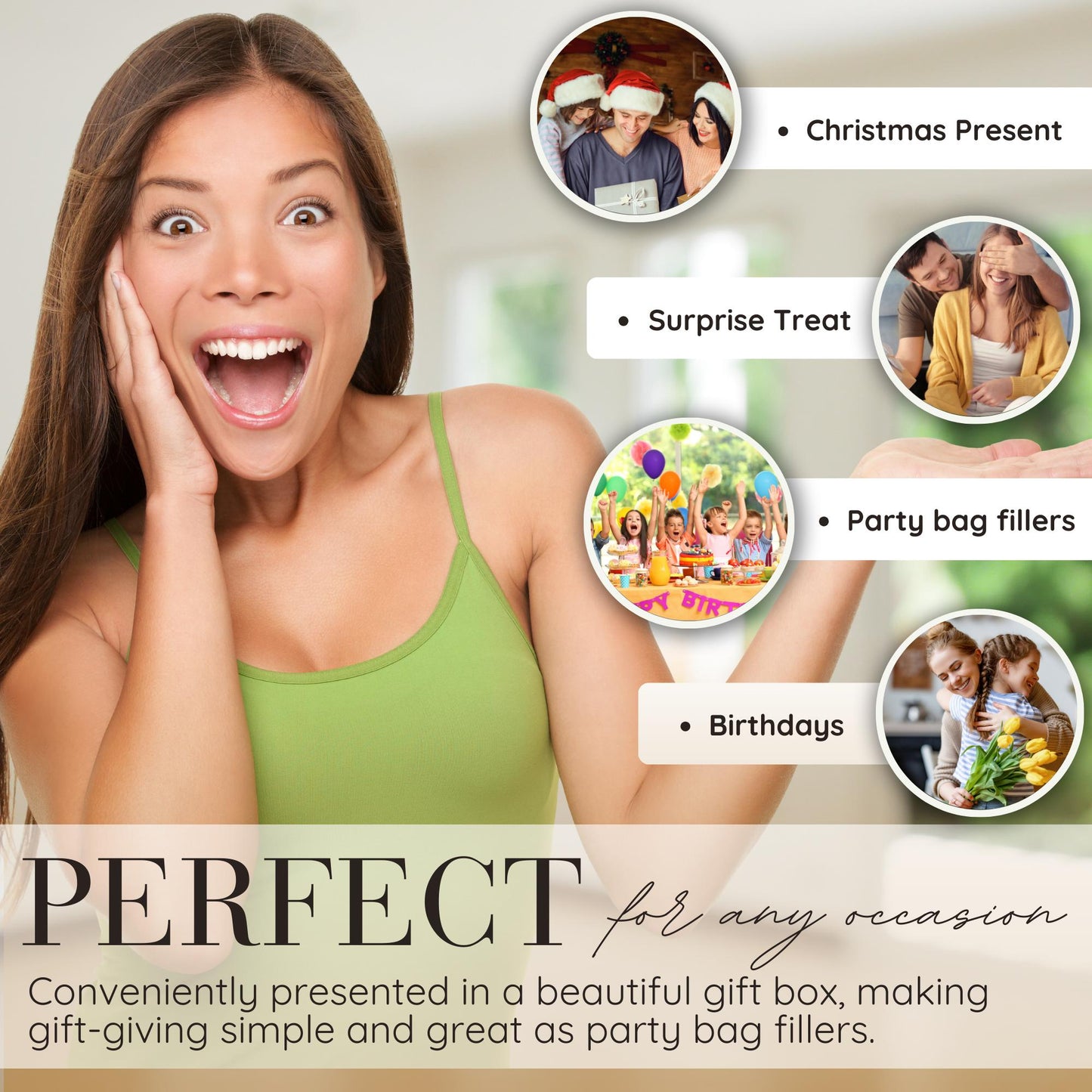 Haribo Sweets Multipack Gift Box | 40 Mixed Haribo Mini Bags (10 each of Starmix, Supermix, Giant Strawbs, Tangfastics) | Candy Snack