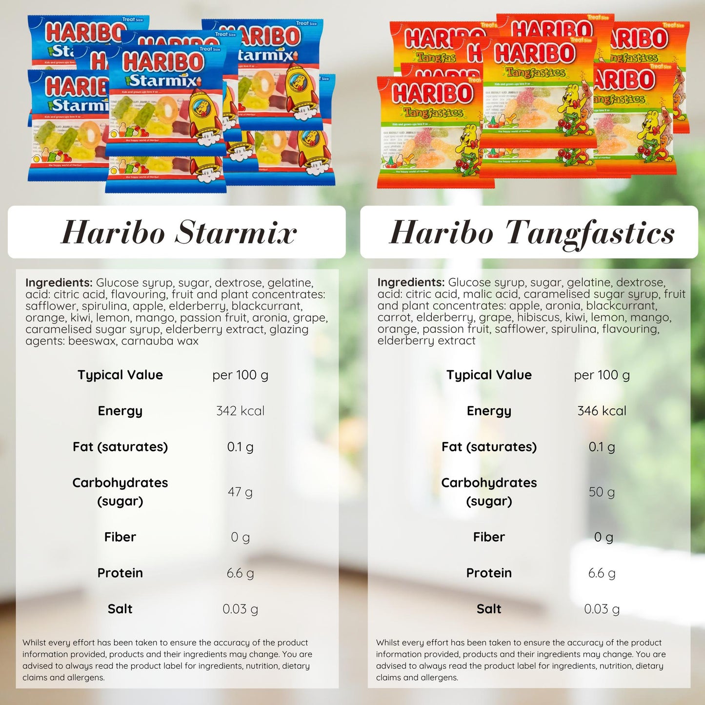 Haribo Sweets Multipack Gift Box | 40 Mixed Haribo Mini Bags (10 each of Starmix, Supermix, Giant Strawbs, Tangfastics) | Candy Snack
