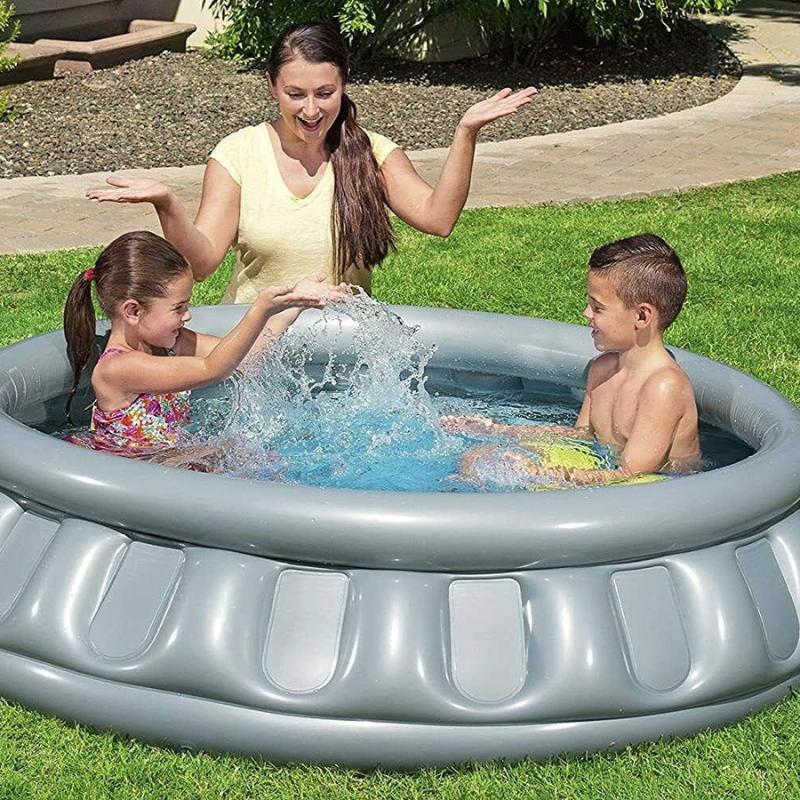 Space Pool – Inflatable Flying Saucer Pool for Kids | Retro Design, Easy Setup | Perfect for Summer Fun & Outdoor Play | Ages 6+