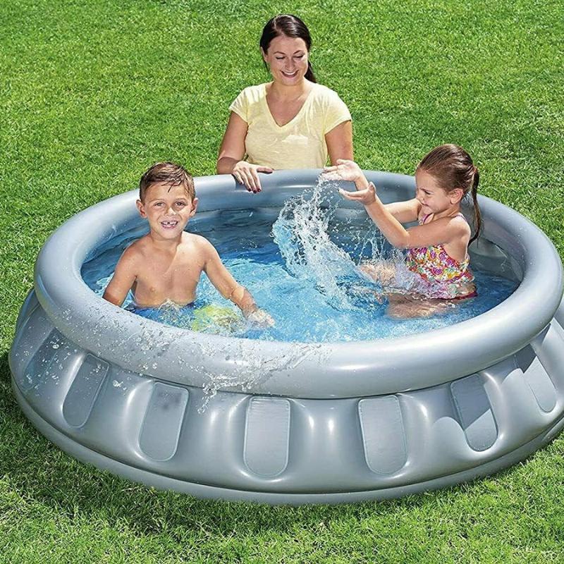 Space Pool – Inflatable Flying Saucer Pool for Kids | Retro Design, Easy Setup | Perfect for Summer Fun & Outdoor Play | Ages 6+