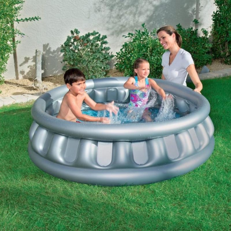 Space Pool – Inflatable Flying Saucer Pool for Kids | Retro Design, Easy Setup | Perfect for Summer Fun & Outdoor Play | Ages 6+