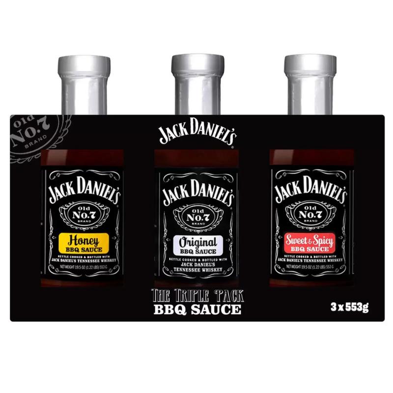 Jack Daniel's BBQ Sauce Variety Pack (Original, BBQ, Honey) 553 g x 3