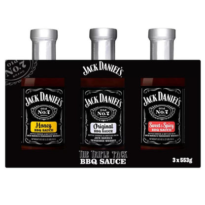 Jack Daniel's BBQ Sauce Variety Pack (Original, BBQ, Honey) 553 g x 3