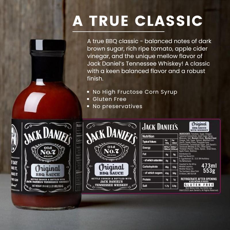 Jack Daniel's BBQ Sauce Variety Pack (Original, BBQ, Honey) 553 g x 3