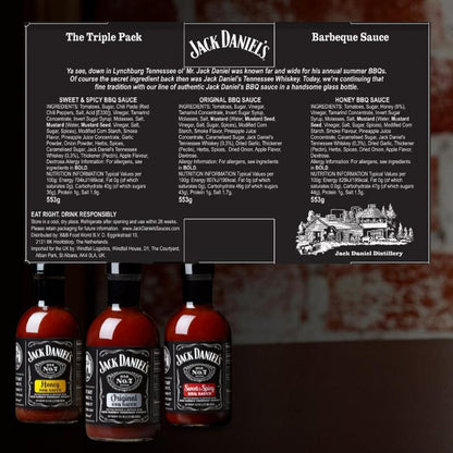 Jack Daniel's BBQ Sauce Variety Pack (Original, BBQ, Honey) 553 g x 3