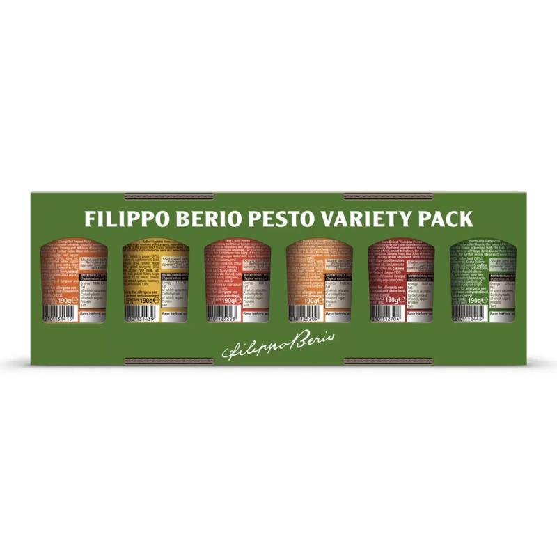 Filippo Berio Pesto Sauce Variety Pack 190 g x 6