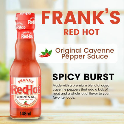 Frank's Red Hot Original Cayenne Pepper Hot Sauce 148 ml x 2
