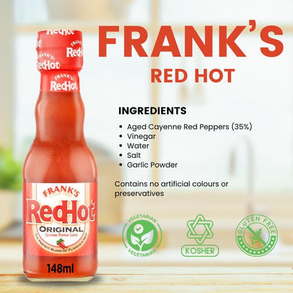 Frank's Red Hot Original Cayenne Pepper Sauce  148 ml x 6