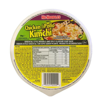 Mr. Noodles Kimchi Chicken Bowl Noodles 86 g x 12