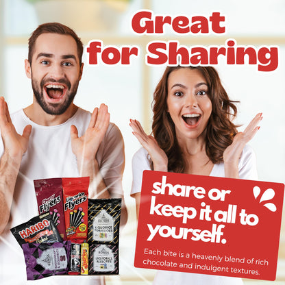 Liquorice Gift Set Hamper | Assorted Liquorice Allsorts, Flyers, Toffee & Retro Sweets | Birthdays, Christmas, Special Occasions