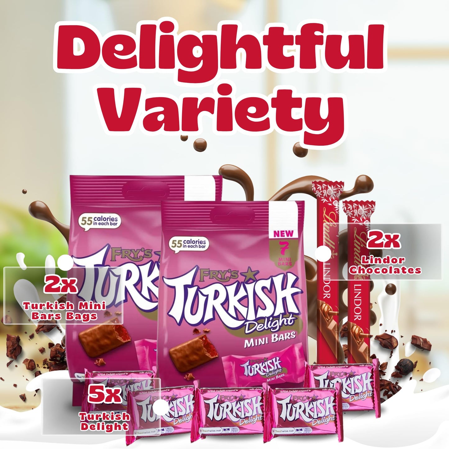 Turkish Delight Gift Box | Fry’s Turkish Chocolate with Assorted Varieties