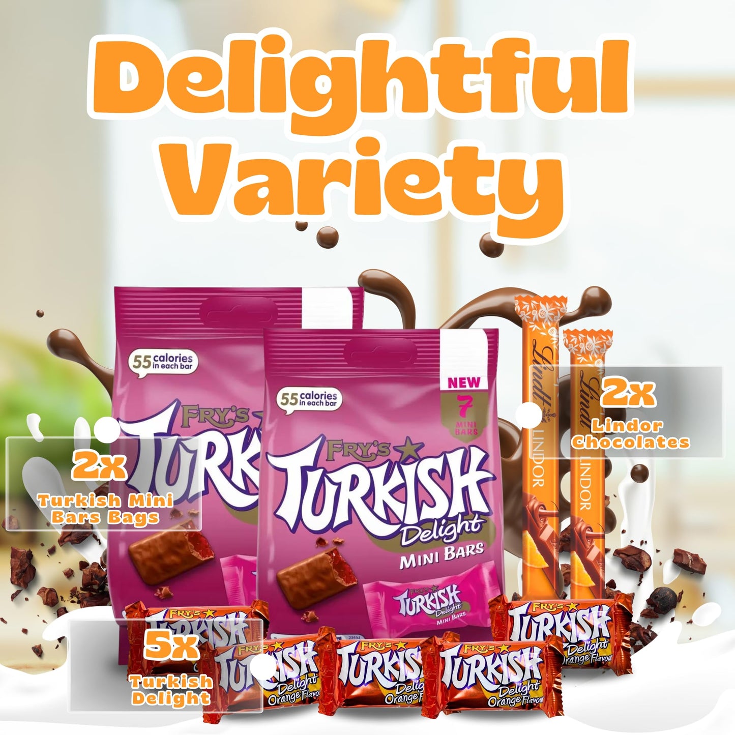 Turkish Delight Gift Box | Fry’s Turkish Chocolate with Assorted Varieties