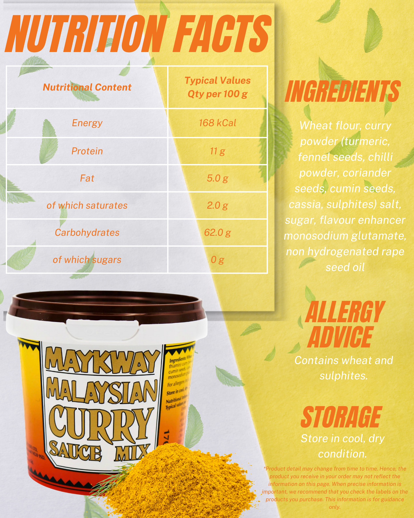 Maykway Curry Sauce Mix (Hot, Mild, Malaysian) (170 g x 3) with Curry Recipe Leaflet