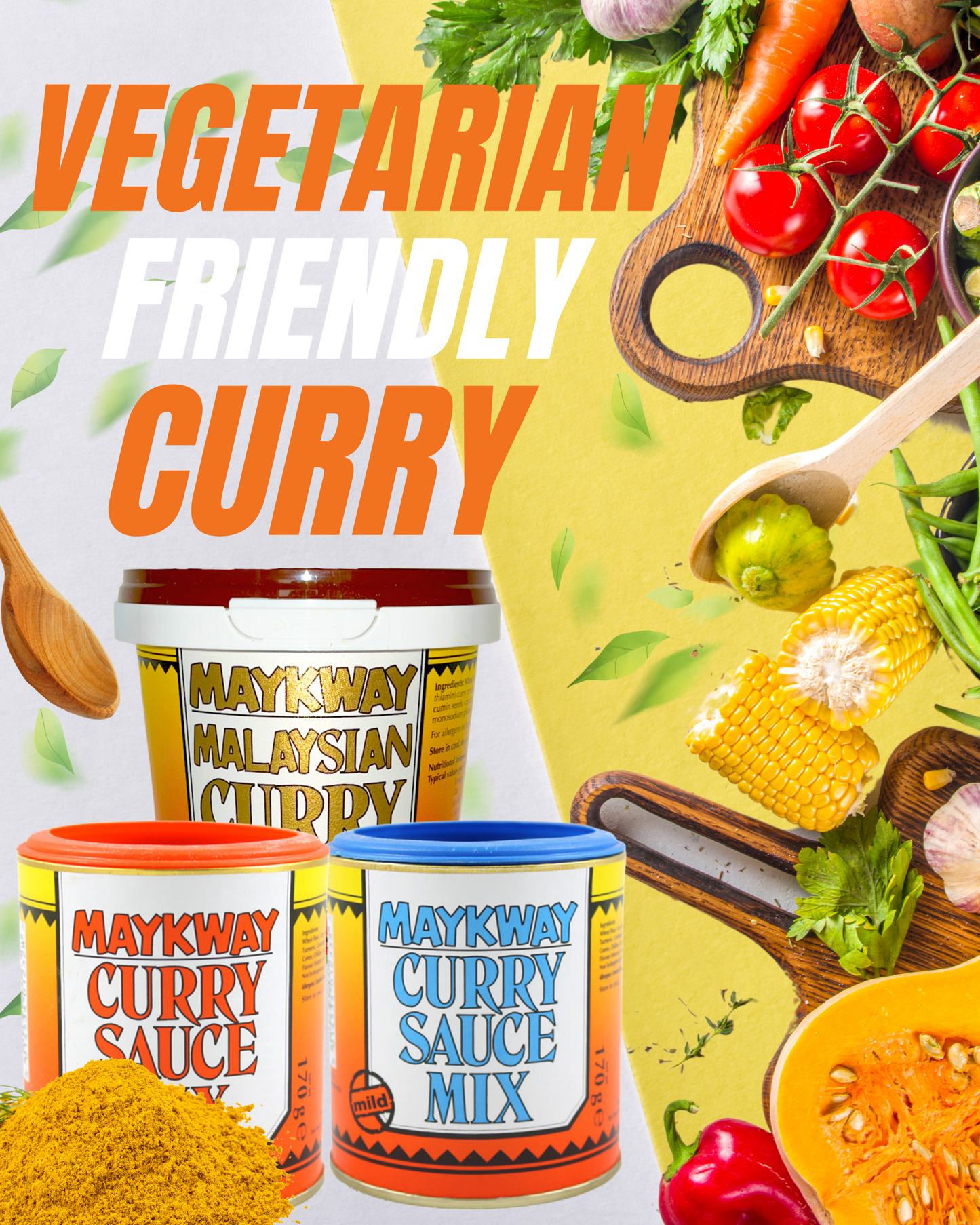 Maykway Curry Sauce Mix 170 g | Available in Hot, Mild, and Malaysian Flavour