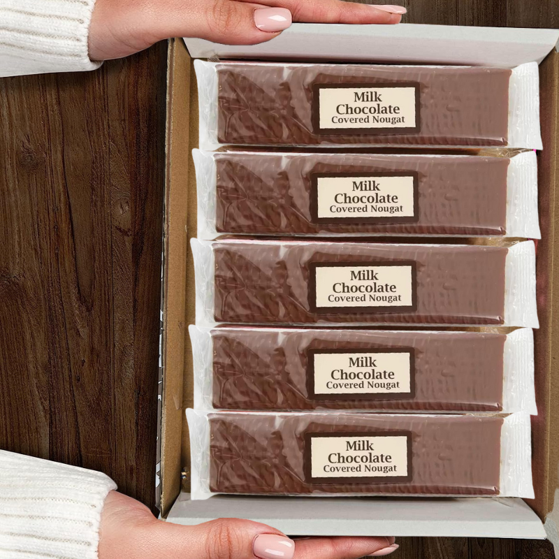 Milk Chocolate Covered Nougat Gift Set | Selection Box 5 x 130g | Fudge Gift Box